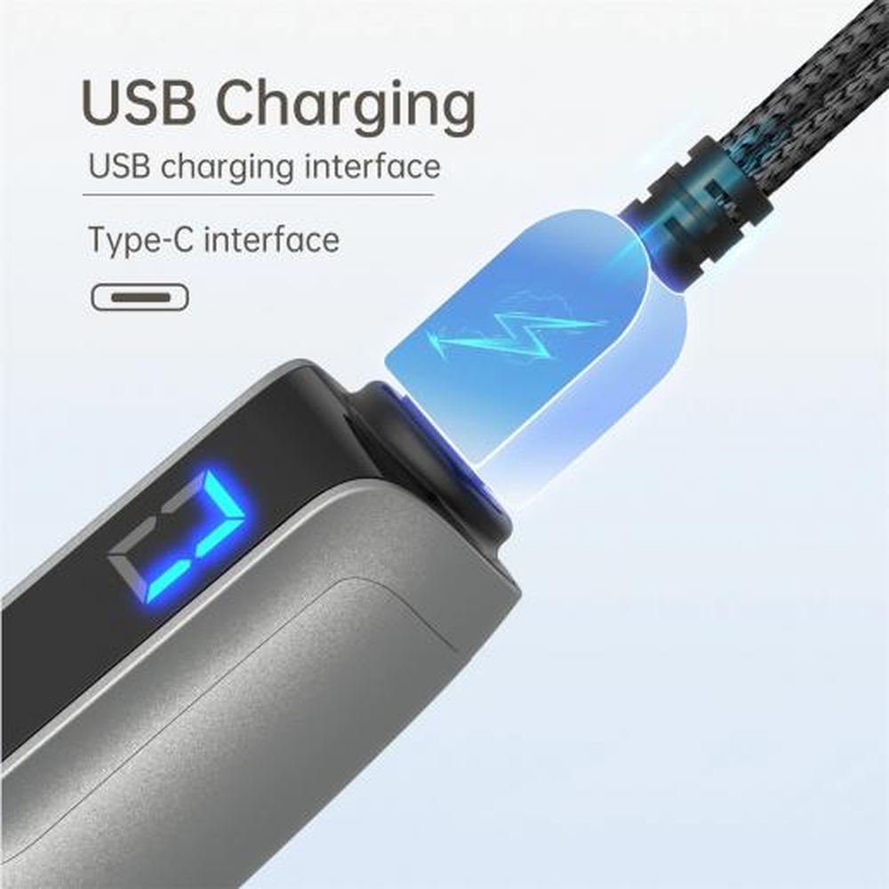 Sambungan pengecasan USB Type-C di bahagian atas pen Dr. Pen M8s